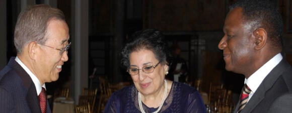 Thoraya Obaid, Leader Who Inspires, Leads from the Front Says UN Secretary-General