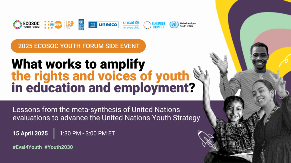 Lessons for advancing youth education and employment: Inter-agency report launch at ECOSOC Youth Forum side event